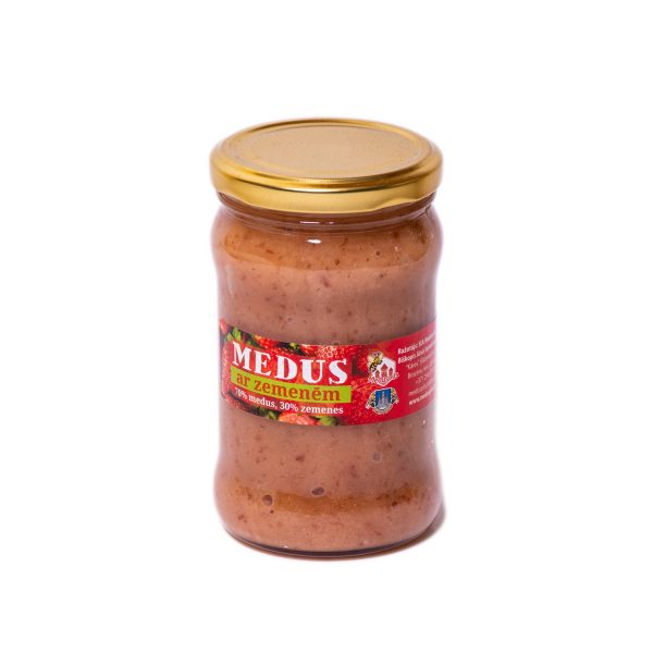 Medus ar zemenēm 400g