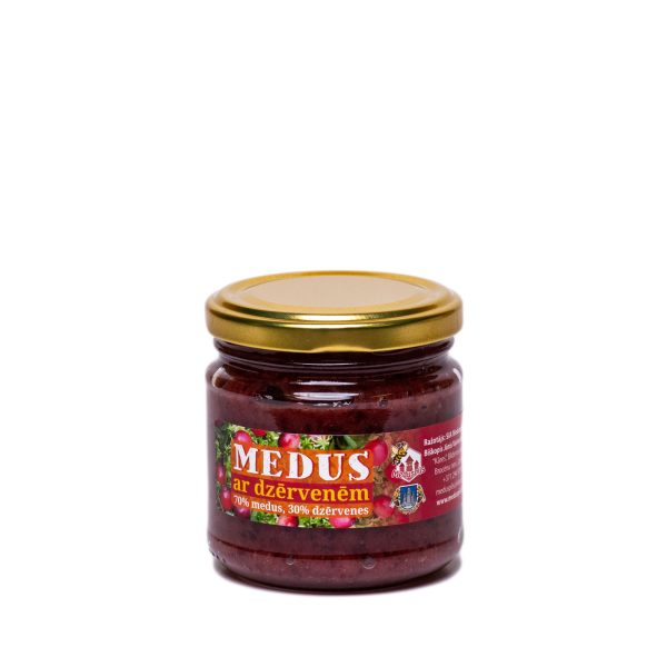 Medus ar dzērvenēm 250g